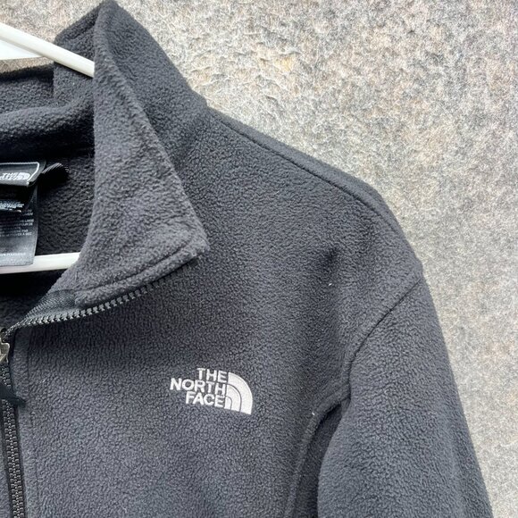 The North Face Jacket Boys XL 18/20 Black Full Zip Outdoor Warm Denali Fleece - Picture 4 of 12